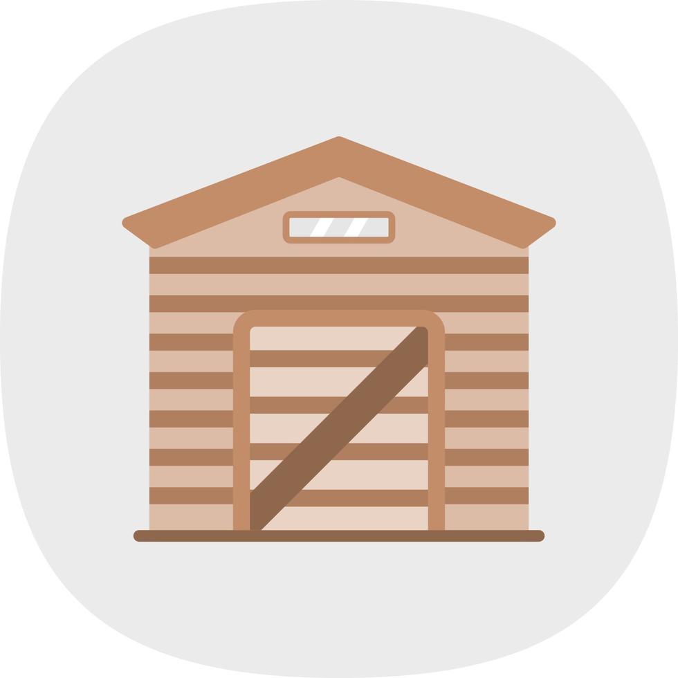 Garden Shed Vector Icon Design