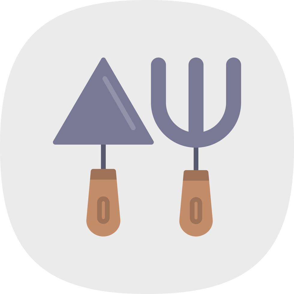 Fork And Trowel Vector Icon Design