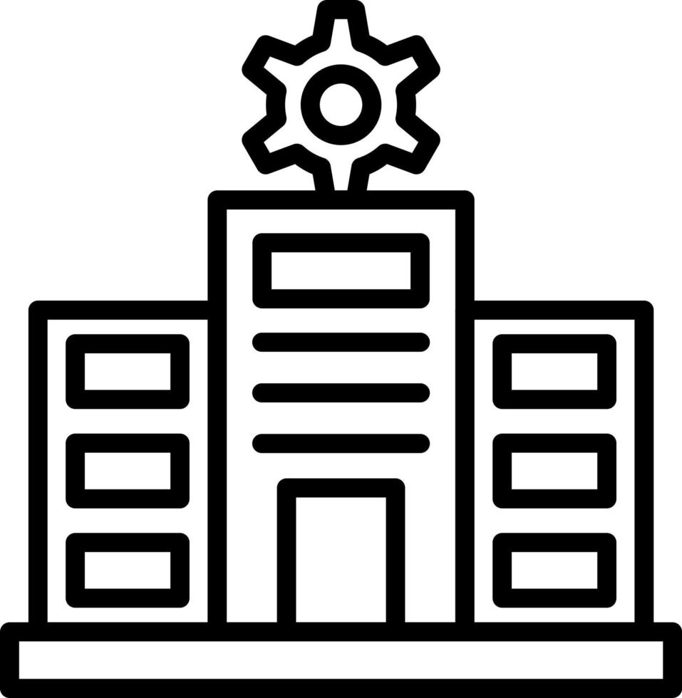 Main Establishment Vector Icon Design