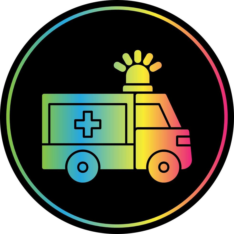 Ambulance Vector Icon Design