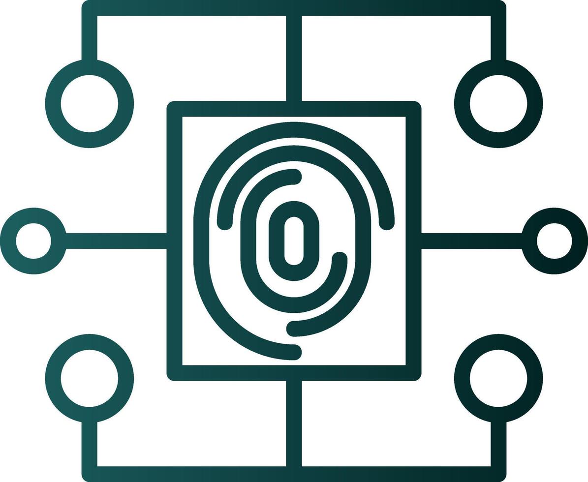 Biometric Data Vector Icon Design