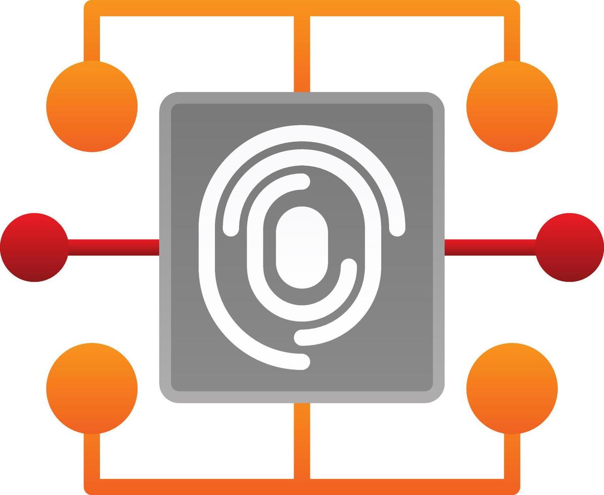Biometric Data Vector Icon Design