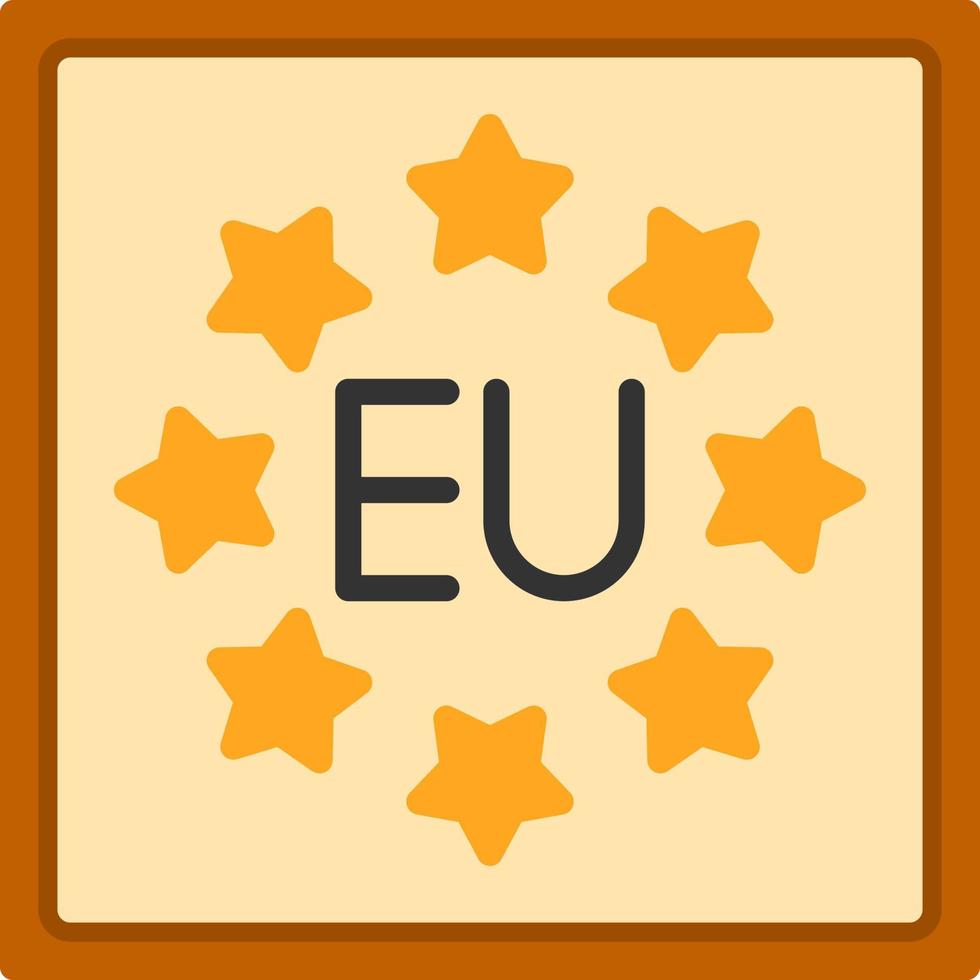 diseño de icono de vector de la UE