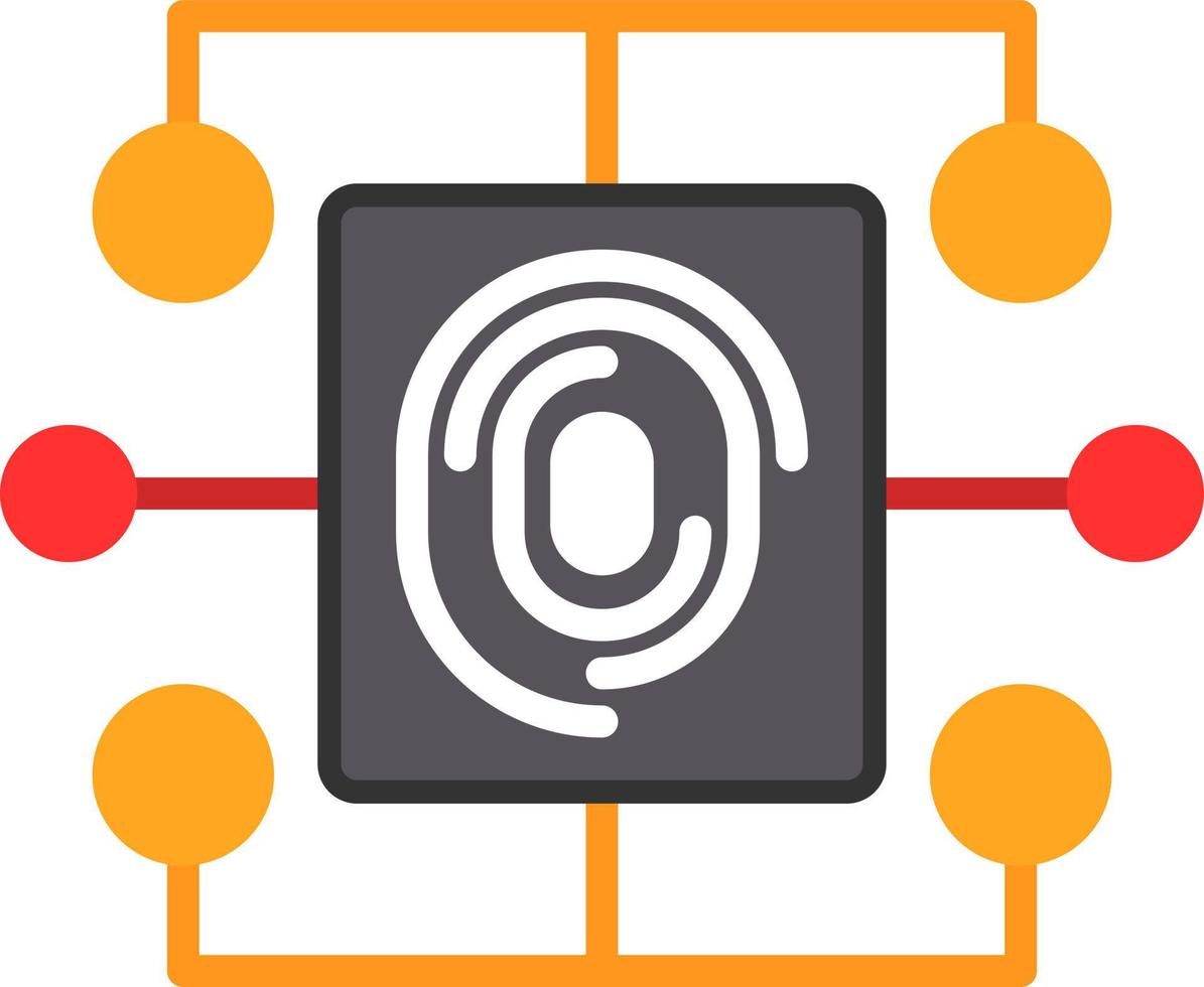 Biometric Data Vector Icon Design