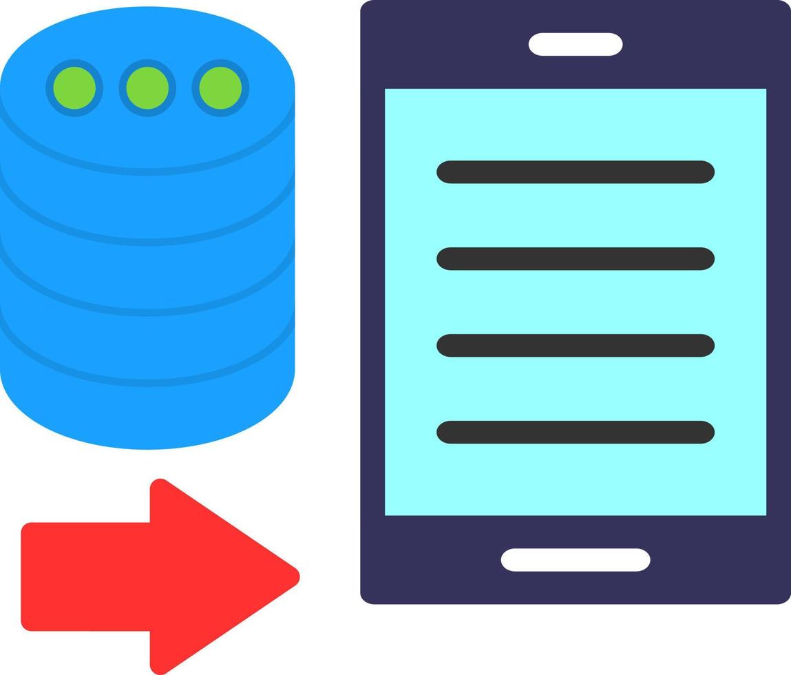 Data Portability Vector Icon Design