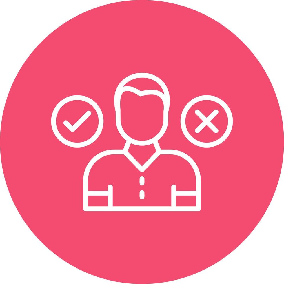 Decision Making Vector Icon Design