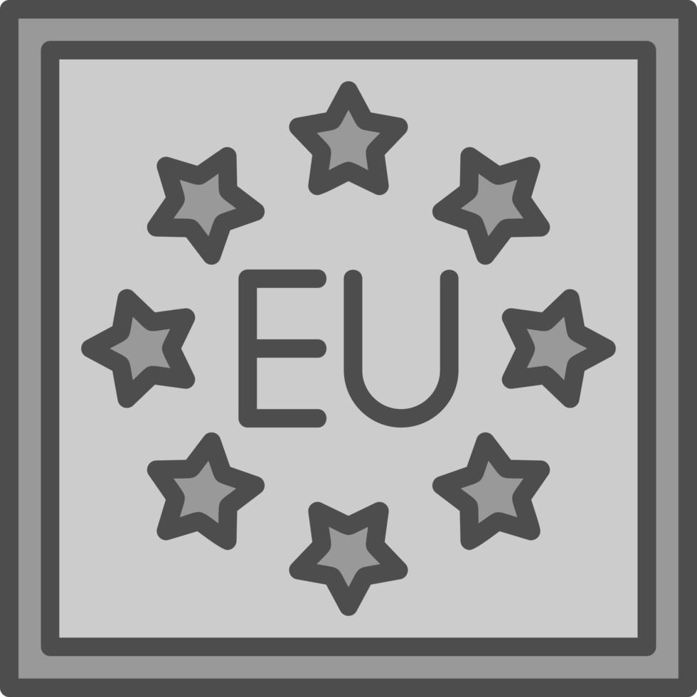 diseño de icono de vector de la UE