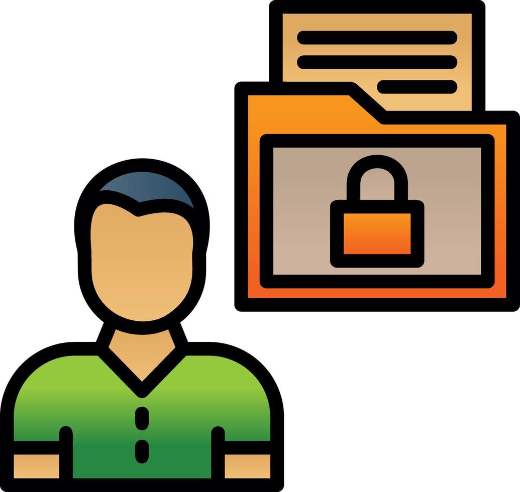 Sensitive Personal Data Vector Icon Design