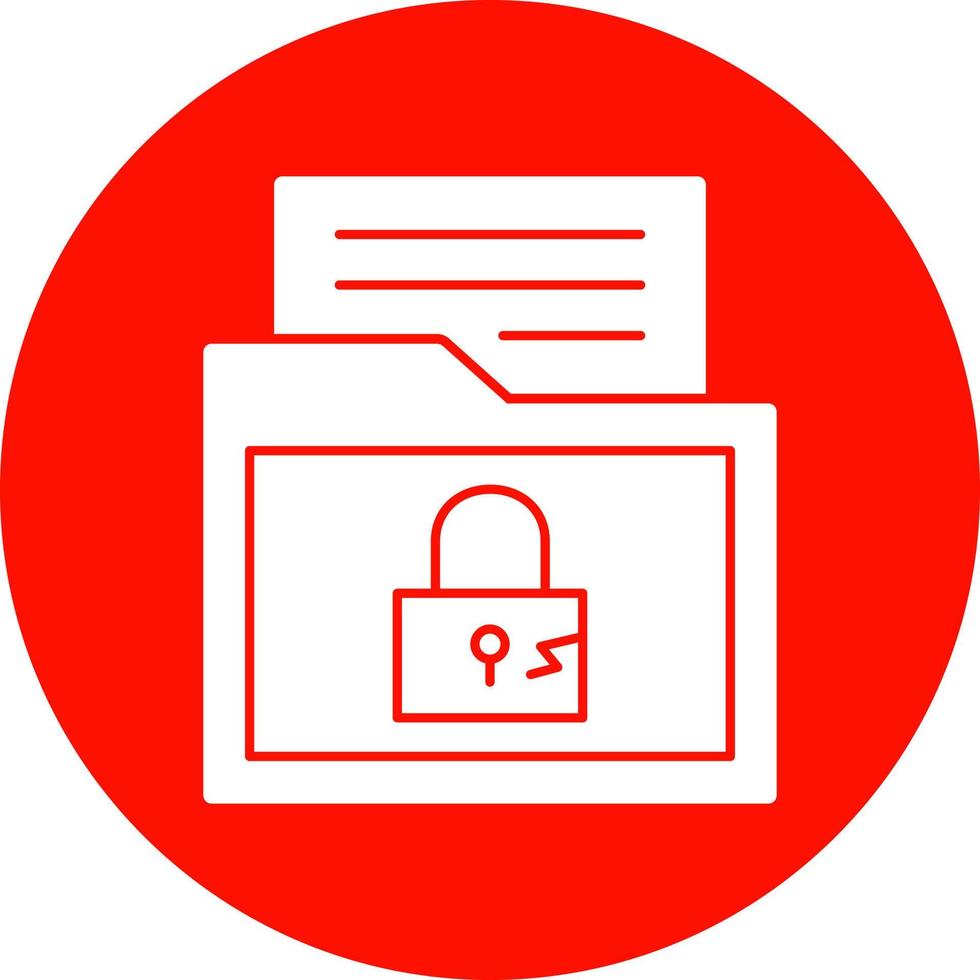 Personal Data Breach Vector Icon Design