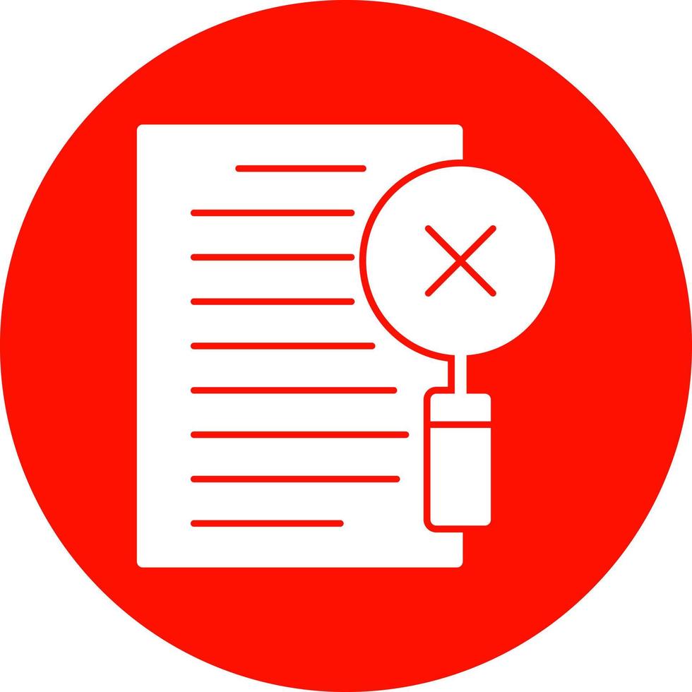Data Infringement Vector Icon Design