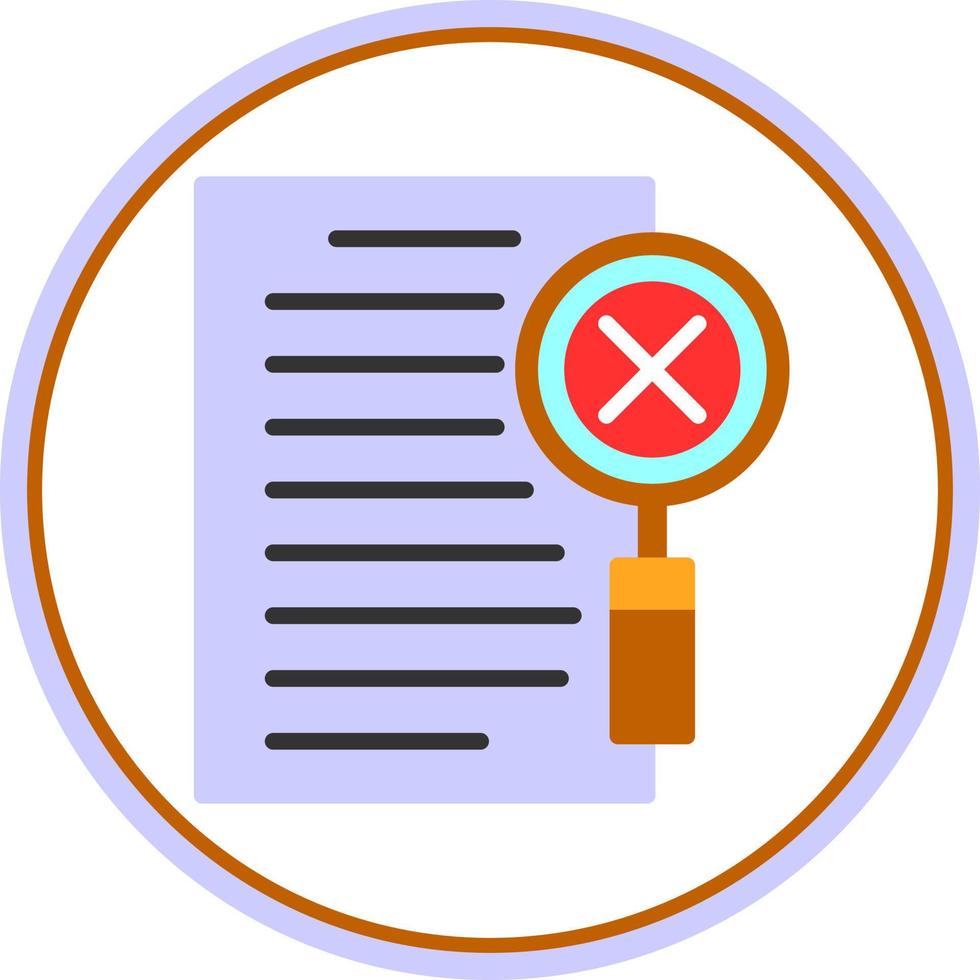 Data Infringement Vector Icon Design