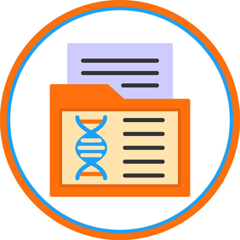 Genetic Data Vector Icon Design