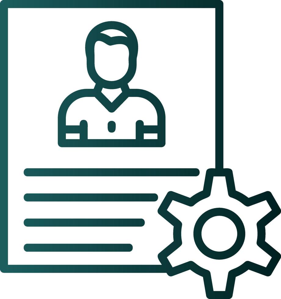 De Identification Vector Icon Design