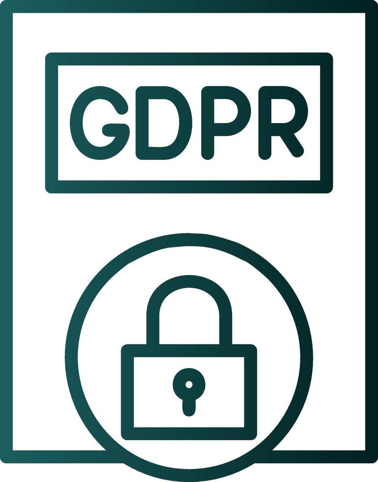 Gdpr Policy Vector Icon Design