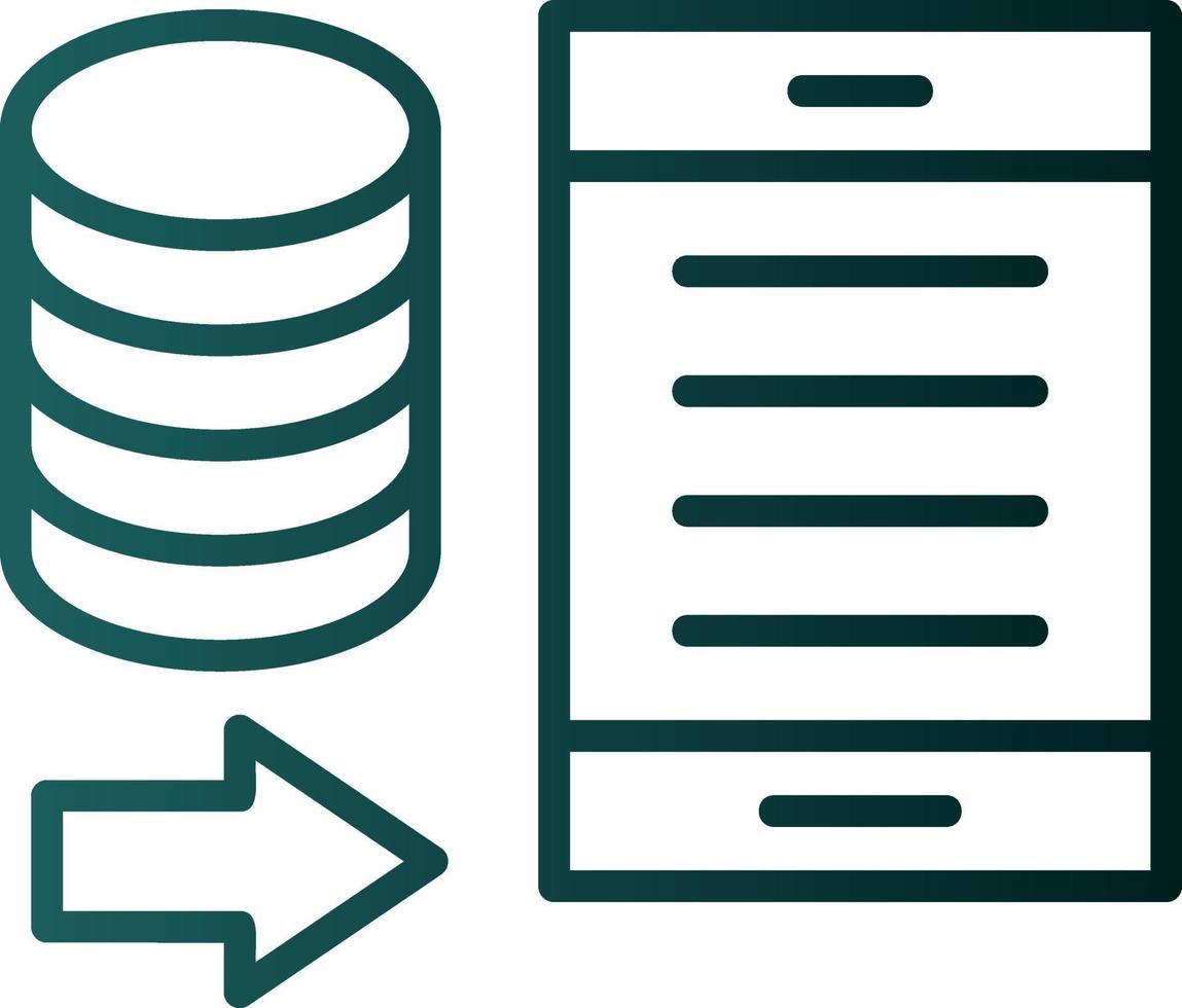 Data Portability Vector Icon Design