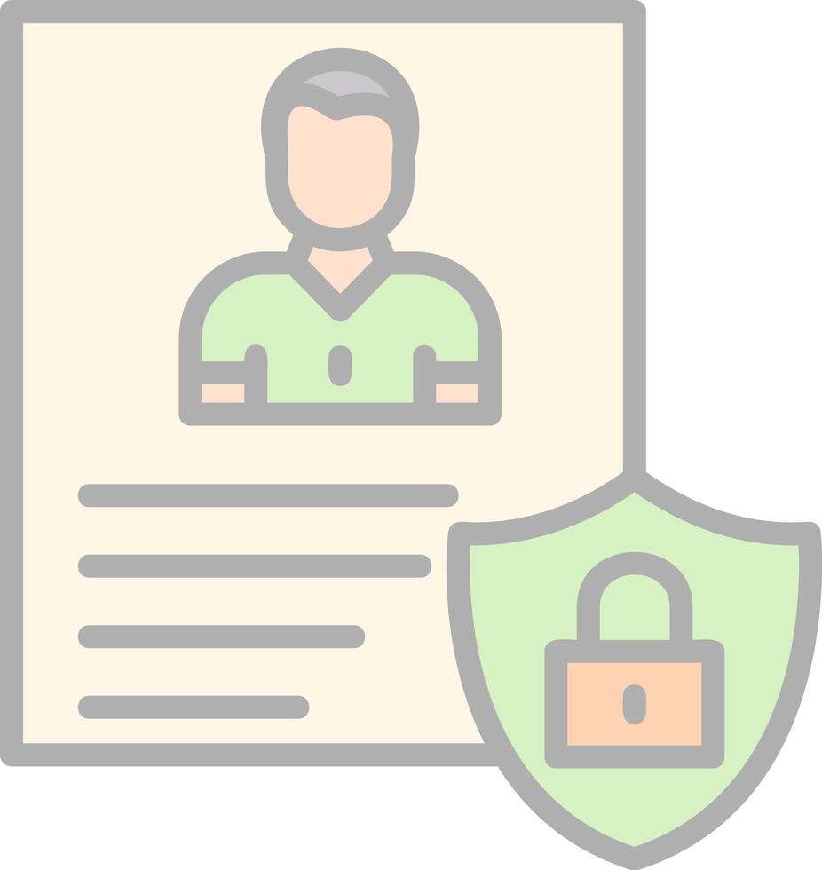 Privacy Policy Template Vector Icon Design