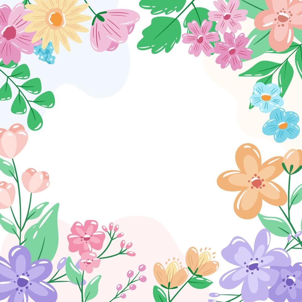 Spring Border Background vector