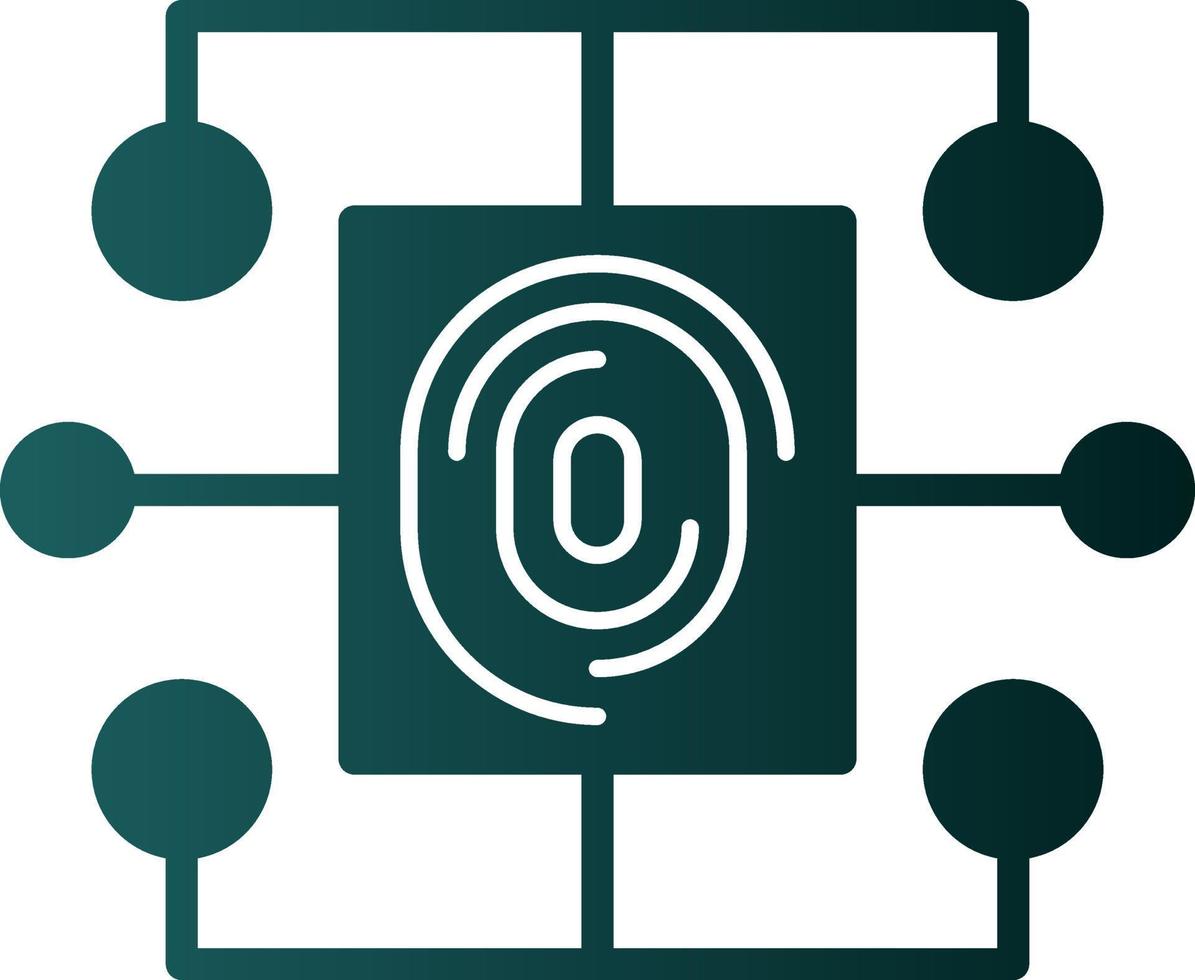 Biometric Data Vector Icon Design