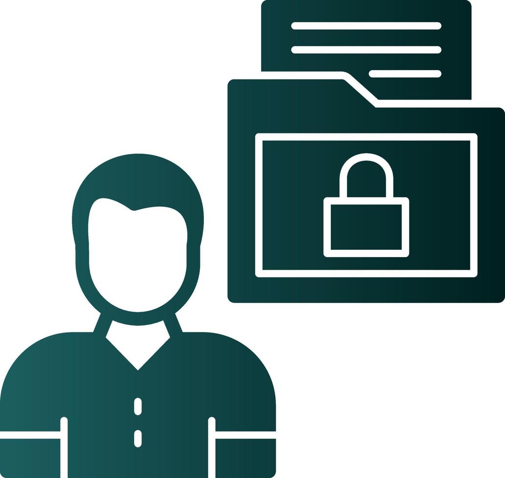 Sensitive Personal Data Vector Icon Design