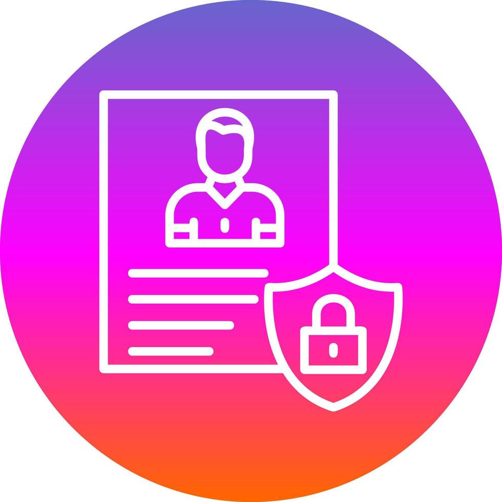 Privacy Policy Template Vector Icon Design