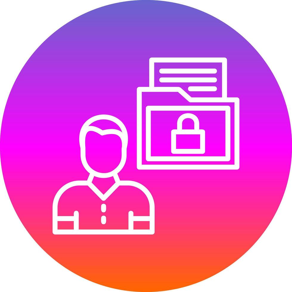 Sensitive Personal Data Vector Icon Design