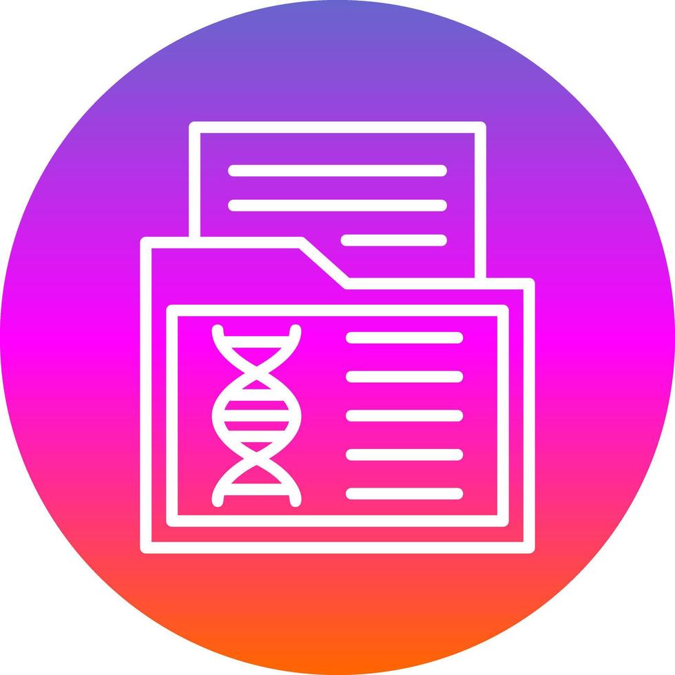 Genetic Data Vector Icon Design