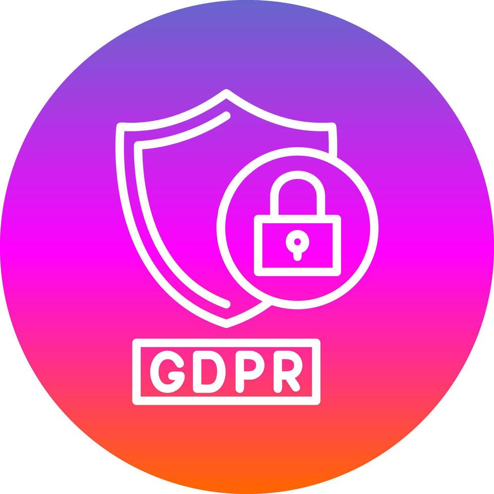 Gdpr Lawsuit Vector Icon Design