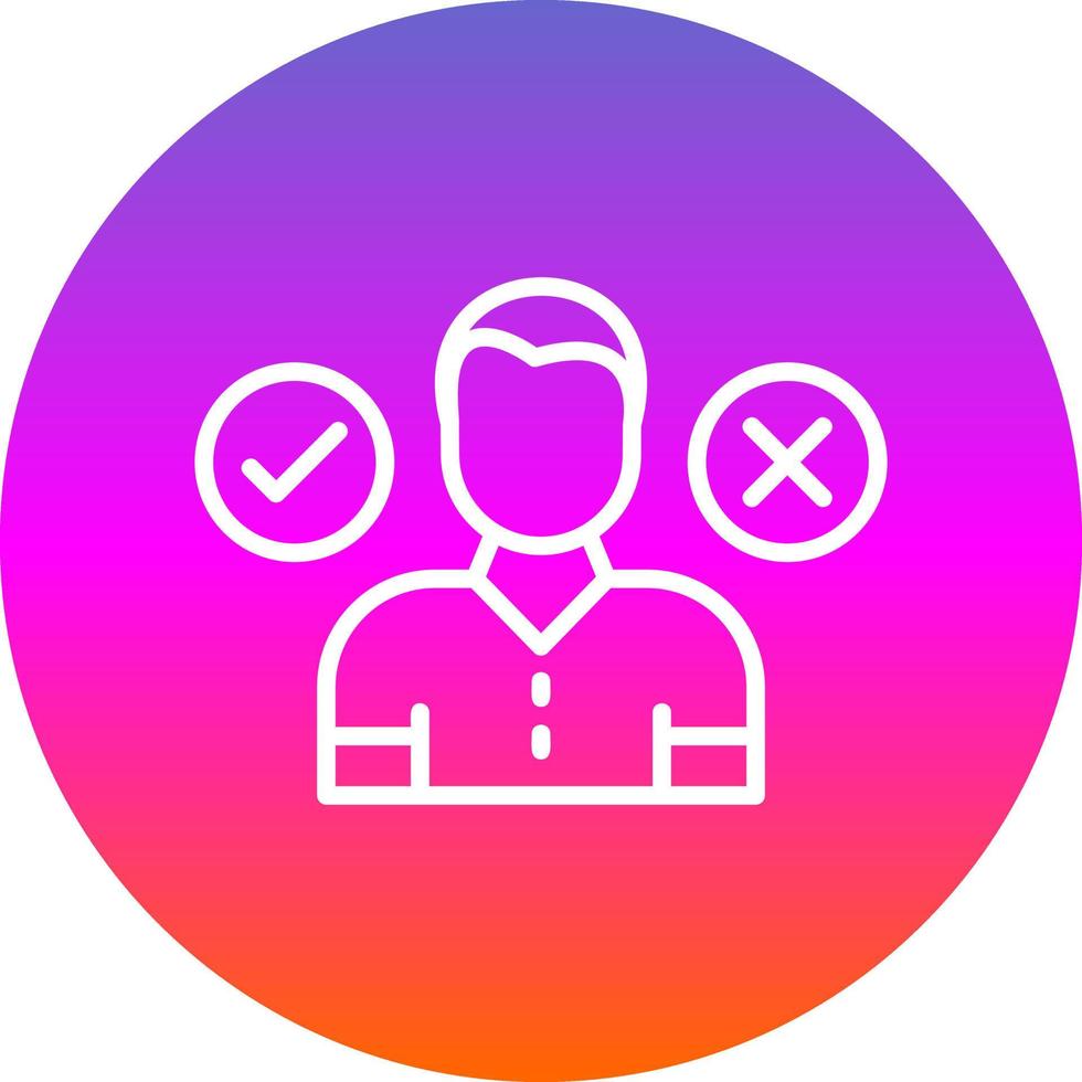 Decision Making Vector Icon Design