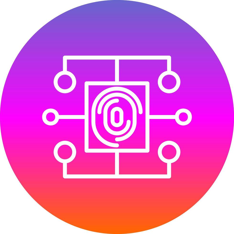 Biometric Data Vector Icon Design