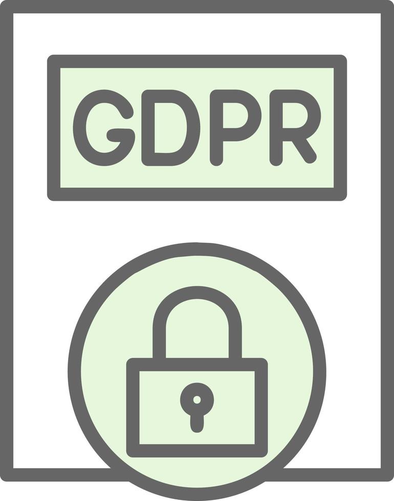 Gdpr Policy Vector Icon Design