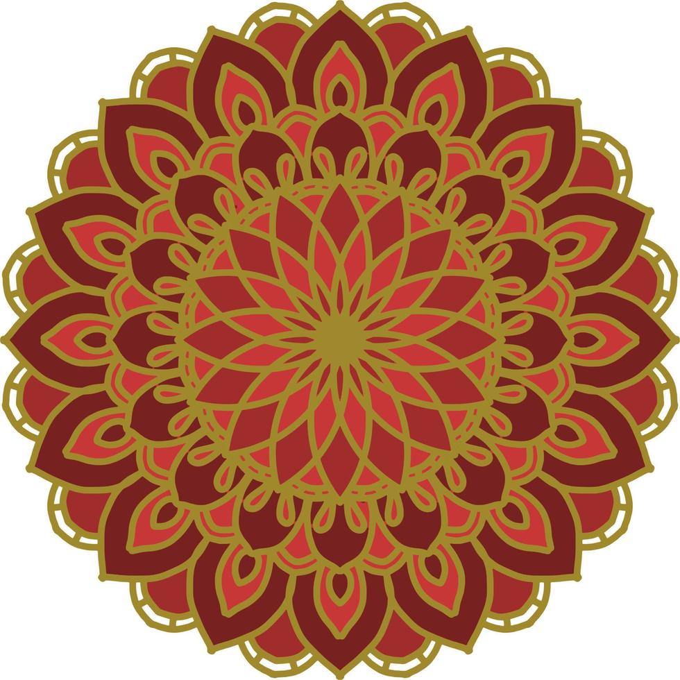 Arabesque beautiful flower motif vector