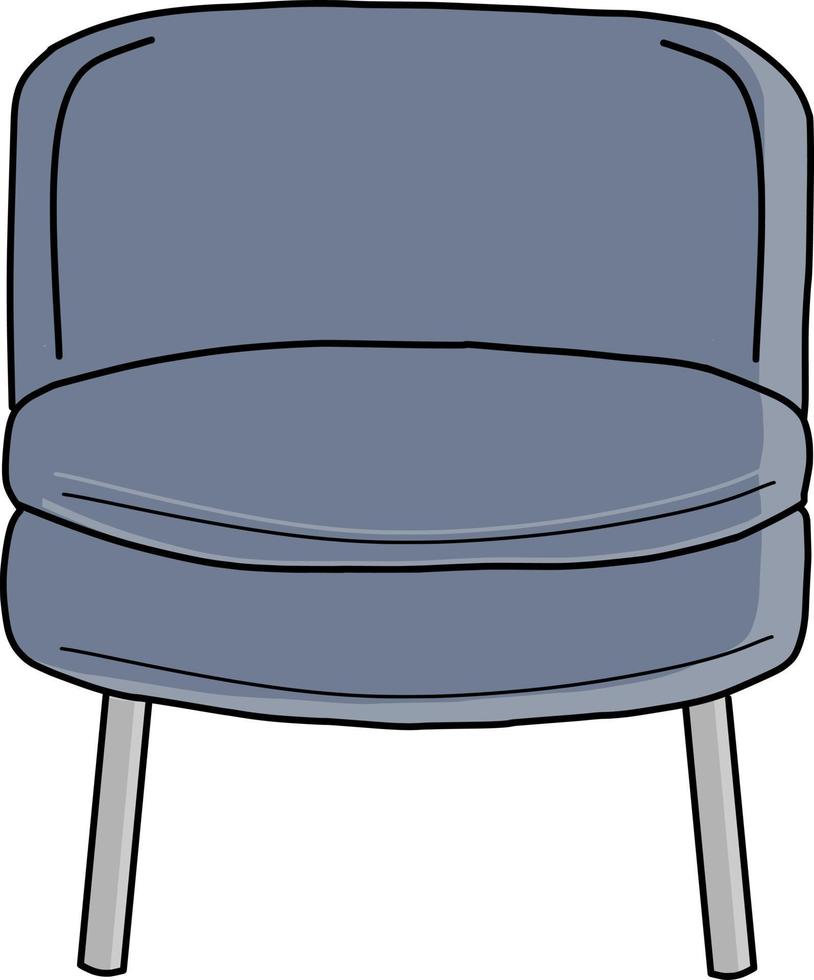 Comfortable chair in living room vector