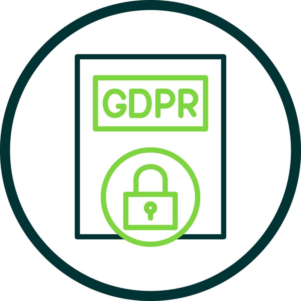 Gdpr Policy Vector Icon Design