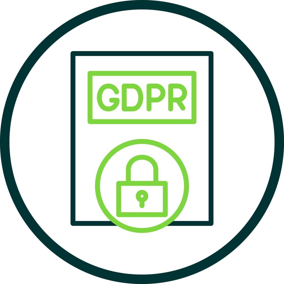 Gdpr Policy Vector Icon Design