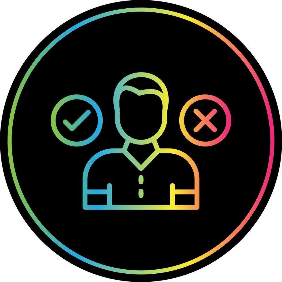 Decision Making Vector Icon Design