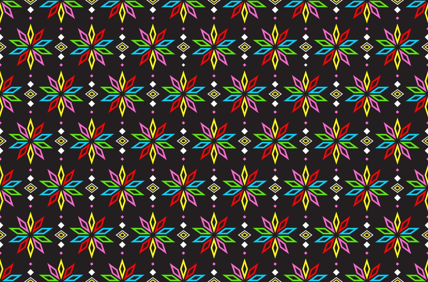 Abstract cute color geometric tribal ethnic ikat folklore argyle oriental native pattern traditional design for background,carpet,wallpaper,clothing,fabric,wrapping,print,batik,folk,knit,stripe vector