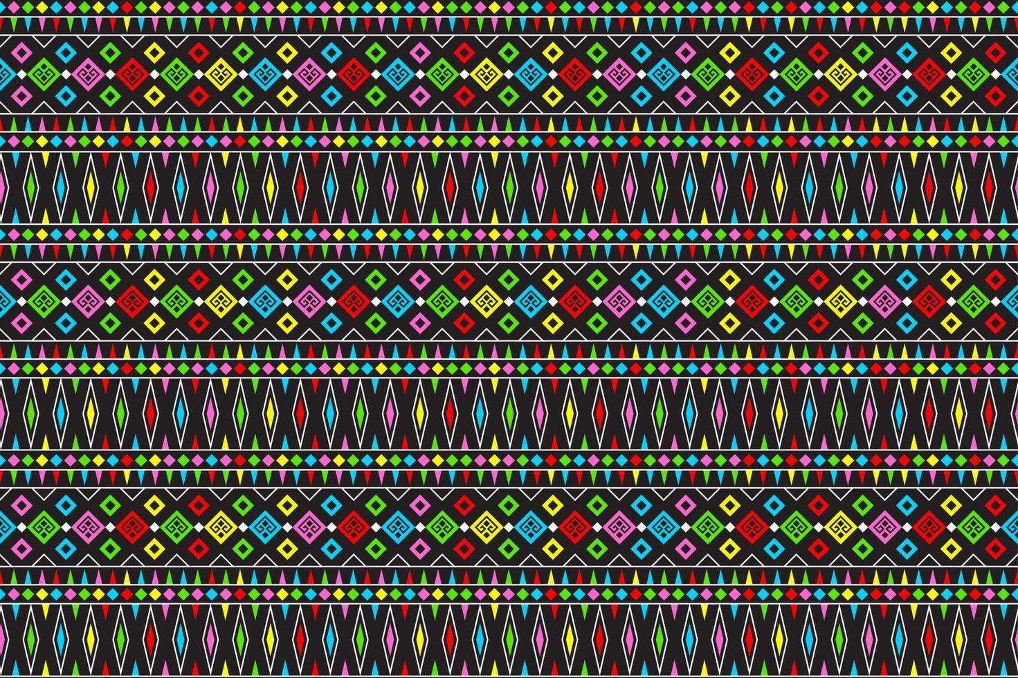 color lindo abstracto geométrico tribal étnico ikat folklore argyle patrón nativo oriental diseño tradicional para fondo, alfombra, papel tapiz, ropa, tela, envoltura, impresión, batik, folk, tejer, vector de rayas