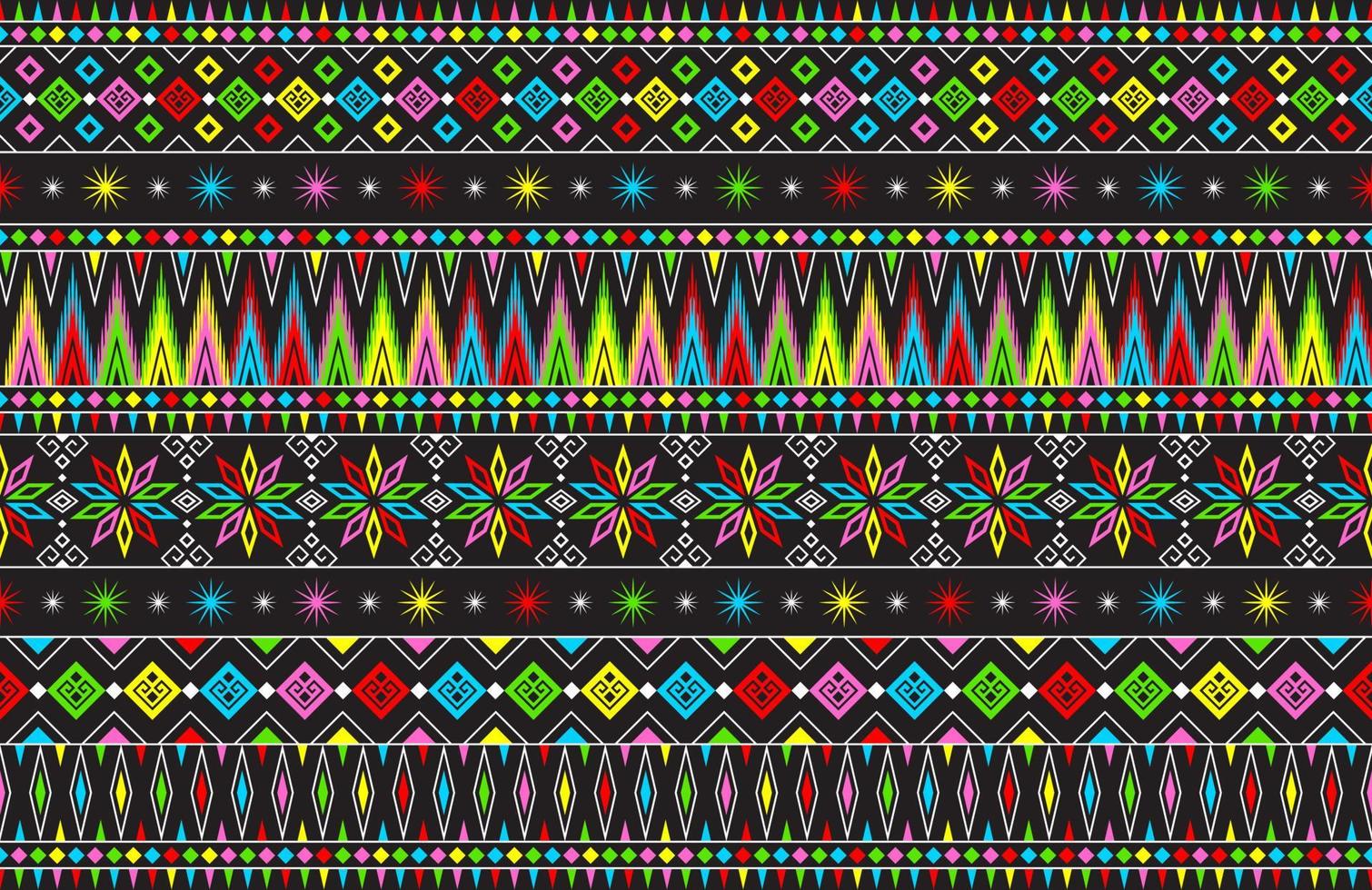Abstract cute color geometric tribal ethnic ikat folklore argyle oriental native pattern traditional design for background,carpet,wallpaper,clothing,fabric,wrapping,print,batik,folk,knit,stripe vector