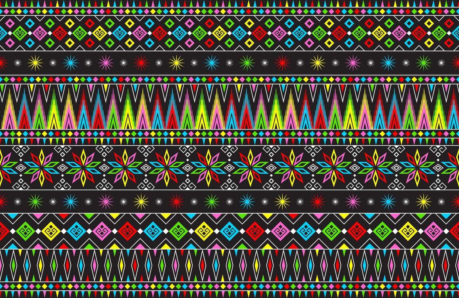 color lindo abstracto geométrico tribal étnico ikat folklore argyle patrón nativo oriental diseño tradicional para fondo, alfombra, papel tapiz, ropa, tela, envoltura, impresión, batik, folk, tejer, vector de rayas