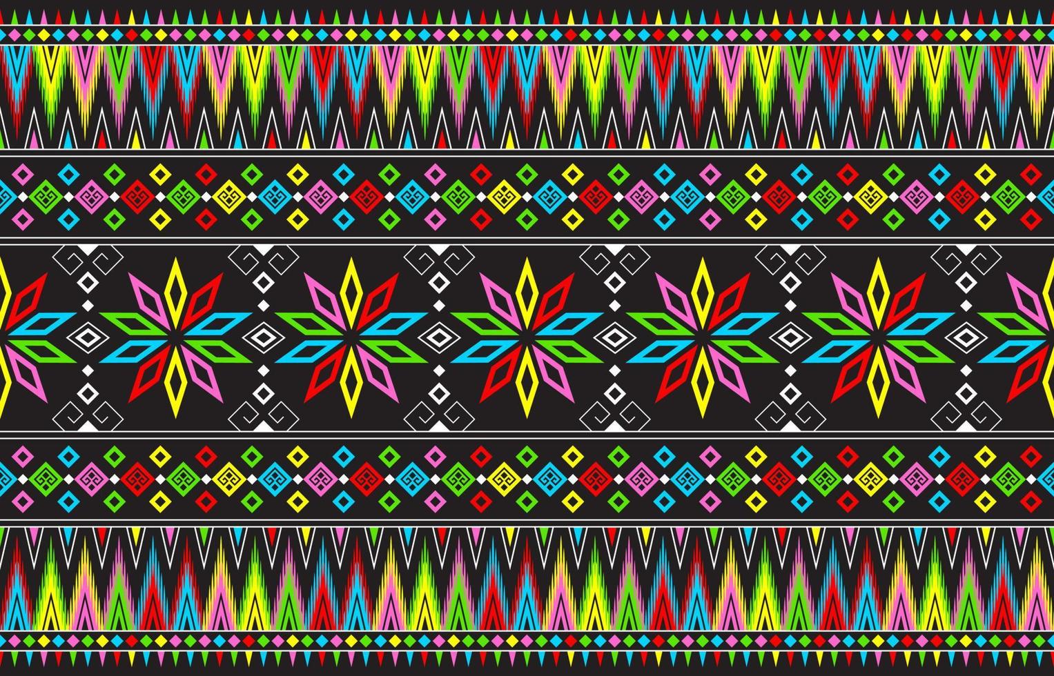 Abstract cute color geometric tribal ethnic ikat folklore argyle oriental native pattern traditional design for background,carpet,wallpaper,clothing,fabric,wrapping,print,batik,folk,knit,stripe vector