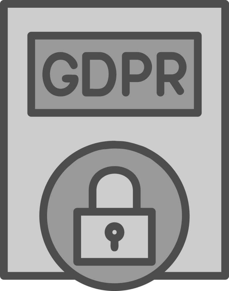 Gdpr Policy Vector Icon Design