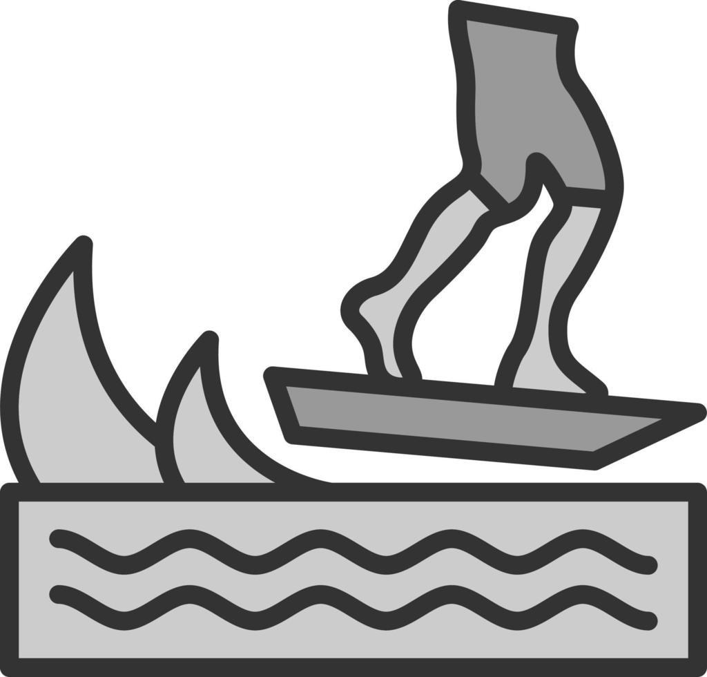 diseño de icono de vector de skurfing