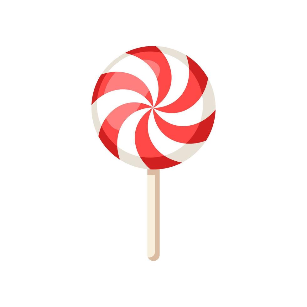 Lollipop Swirl candy vector isolated