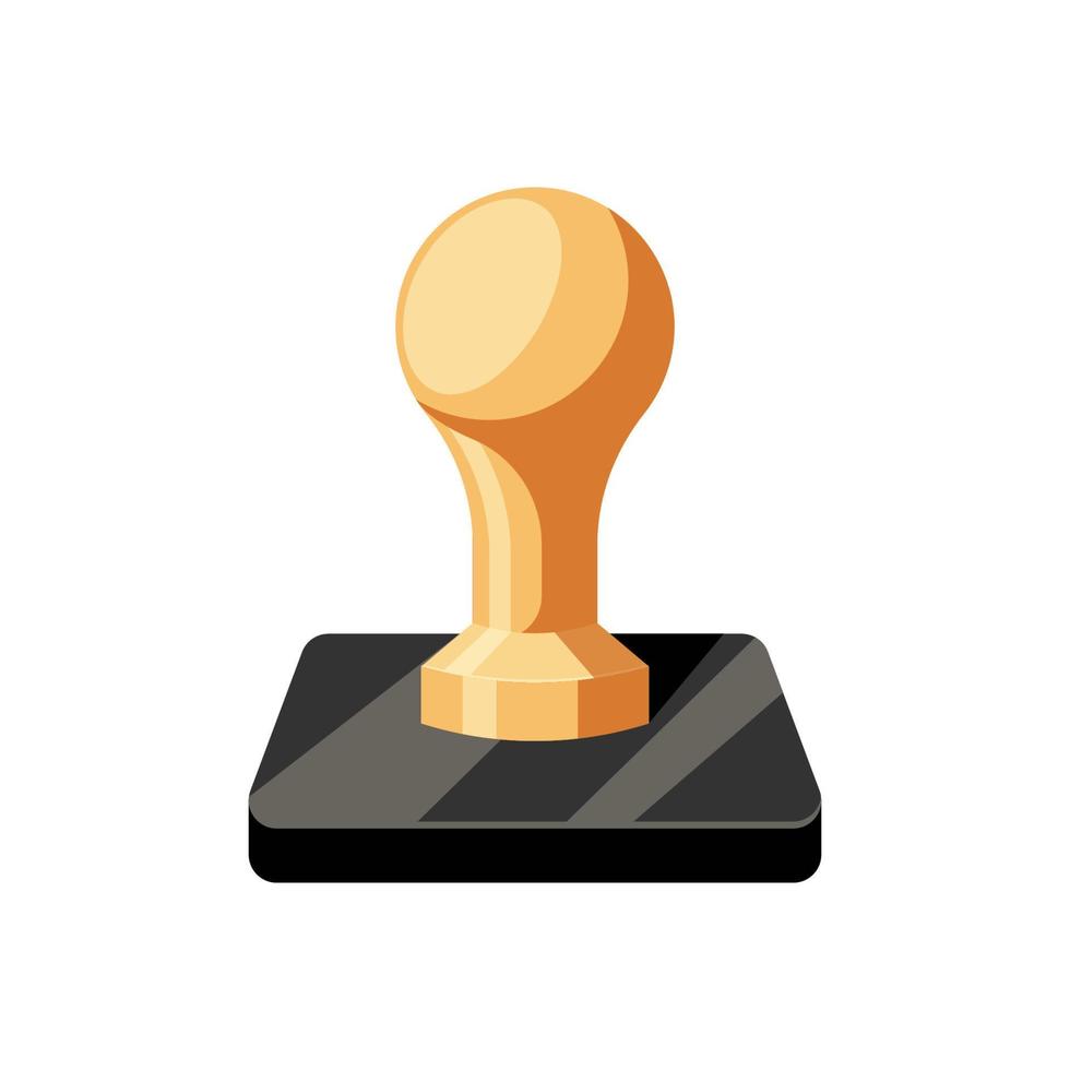 Rubber stamp equipment vector