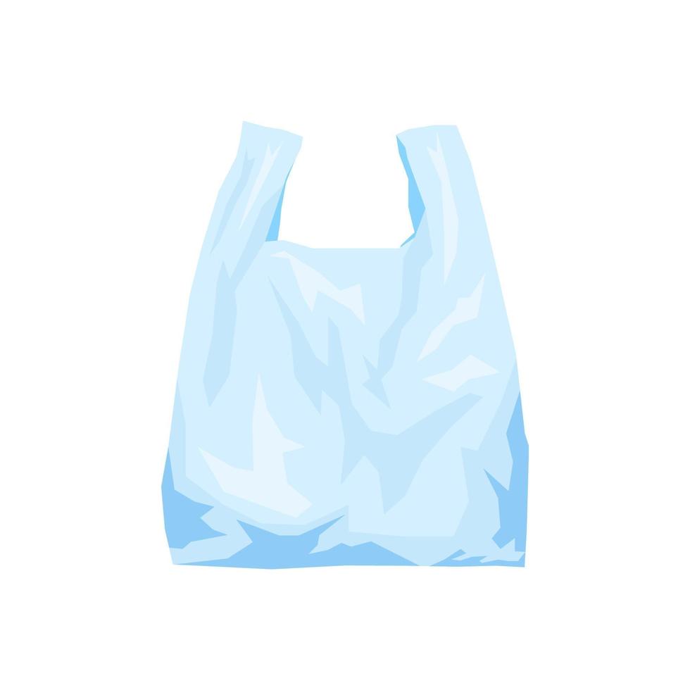 Plastic bag vector isolated on white background