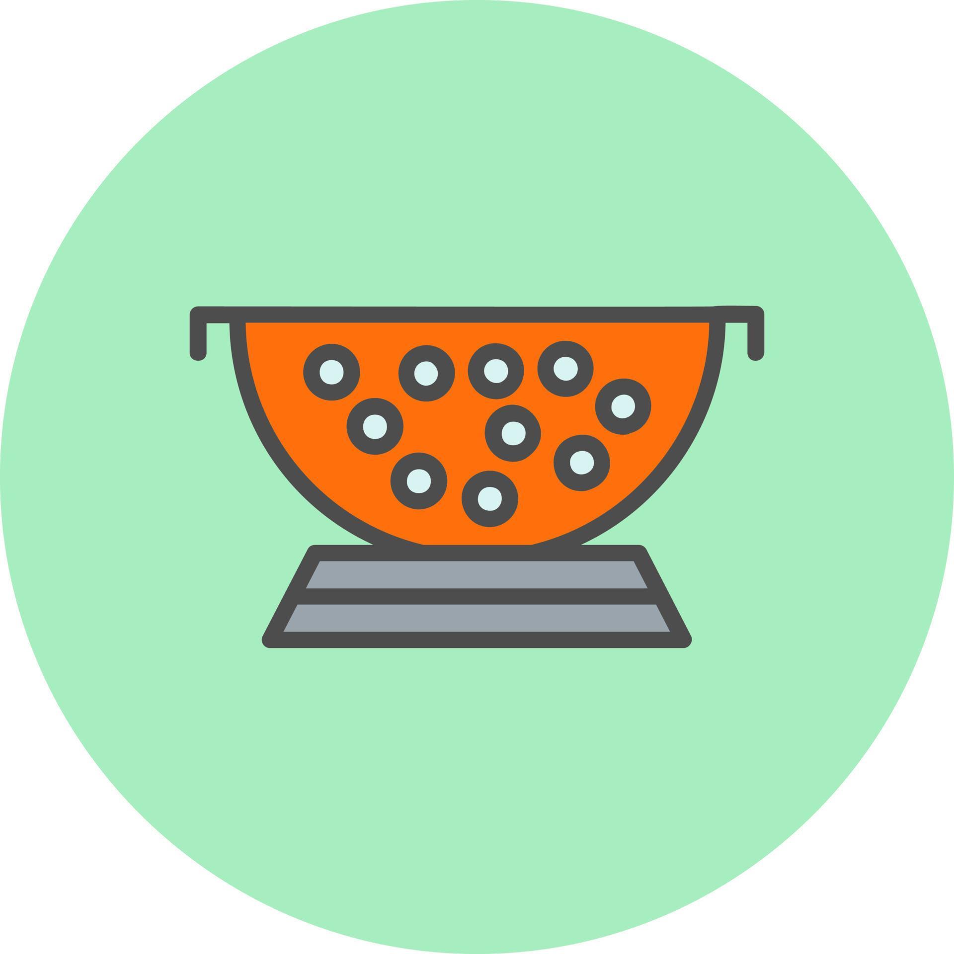 Colander Vector Icon 16446639 Vector Art at Vecteezy