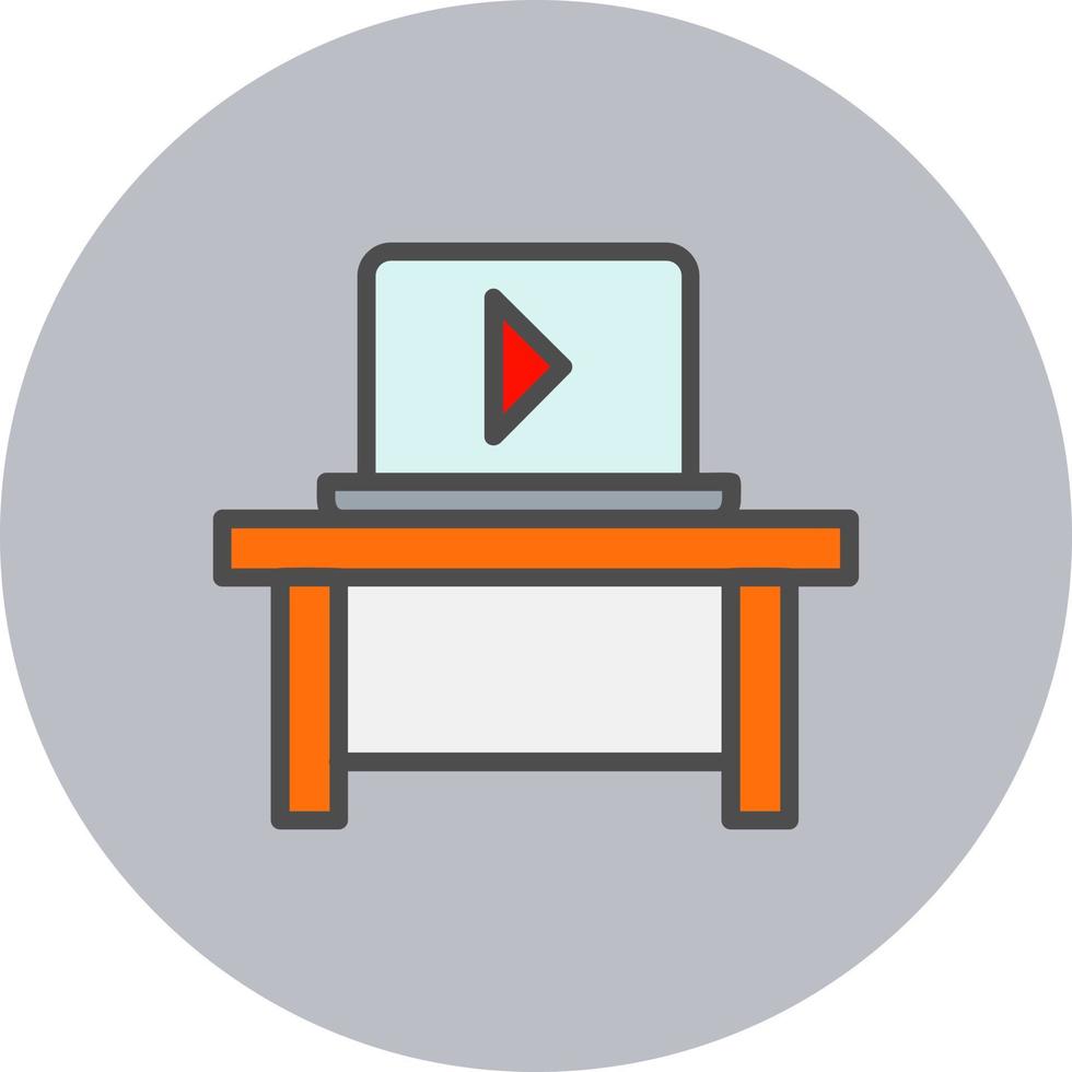 Computer Table Vector Icon 16446666 Vector Art at Vecteezy