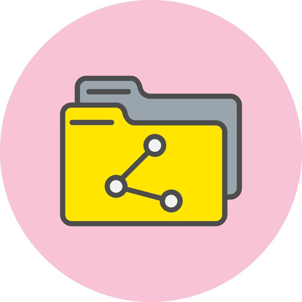 Share Folder  Vector Icon