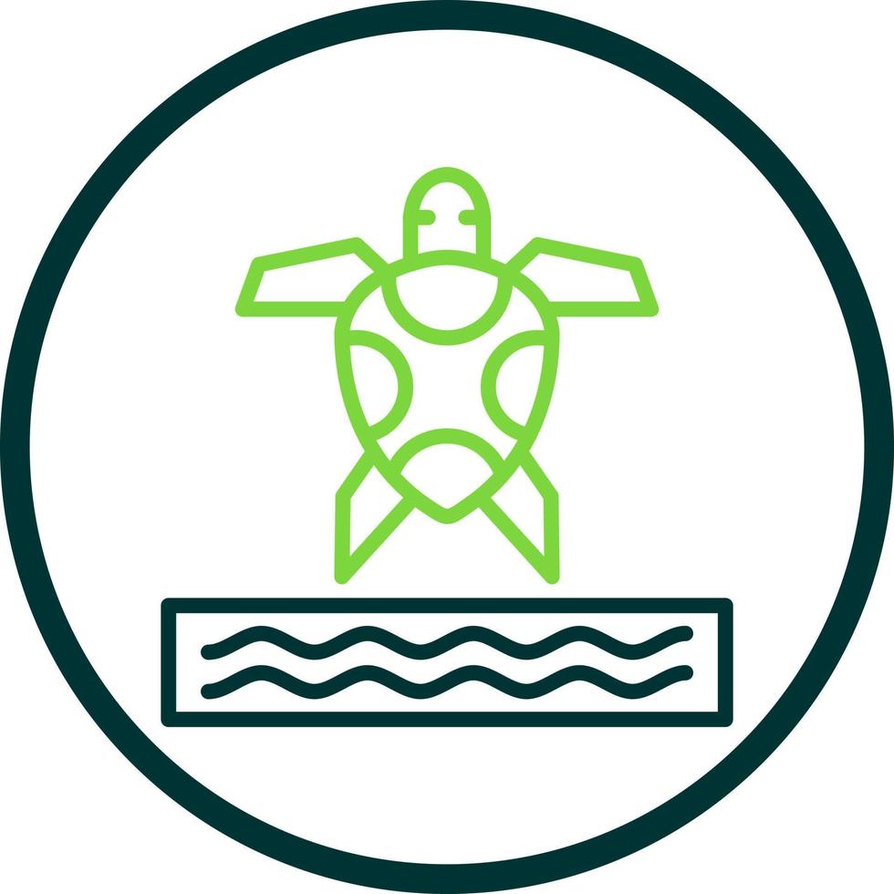 diseño de icono de vector de tortuga marina