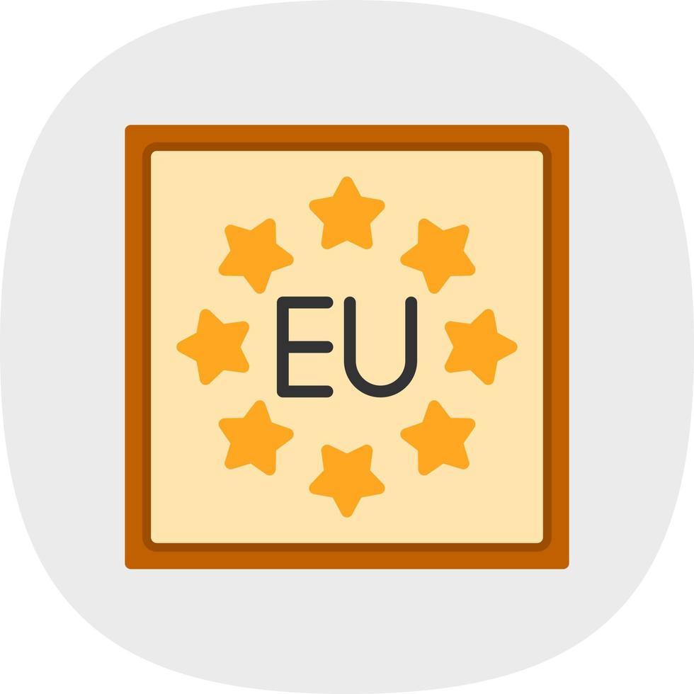 diseño de icono de vector de la UE